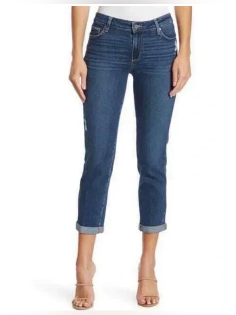 ✨🌿 Paige Brigitte Boyfriend Jeans 29 Merley Destructed Denim - Picture 8 of 8